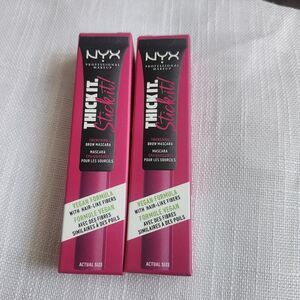 2 NYX Thick It Stick It Thickening Brow Mascara Gel in Black
